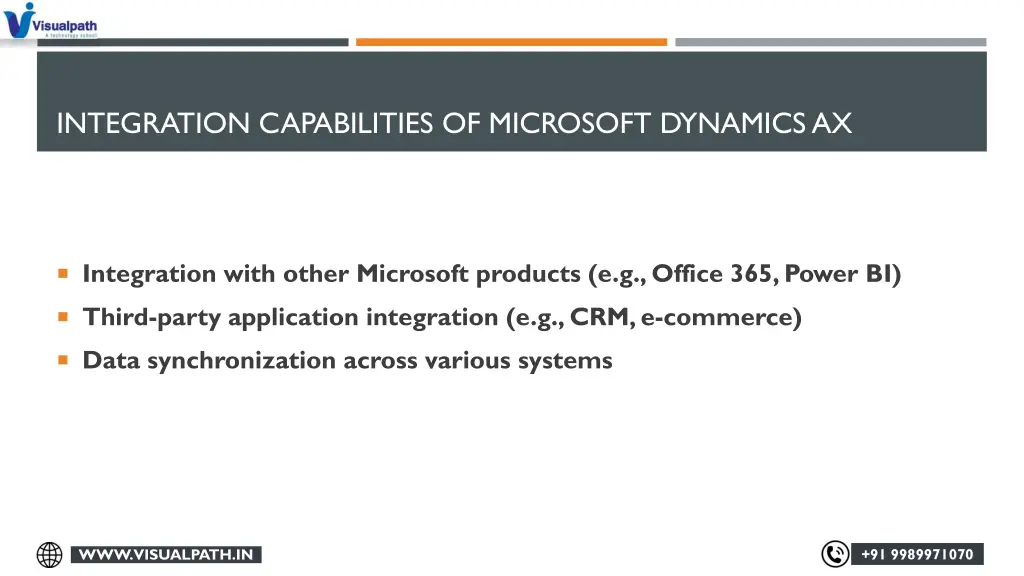 integration capabilities of microsoft dynamics ax