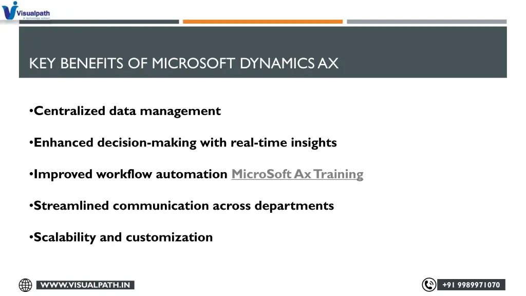 key benefits of microsoft dynamics ax