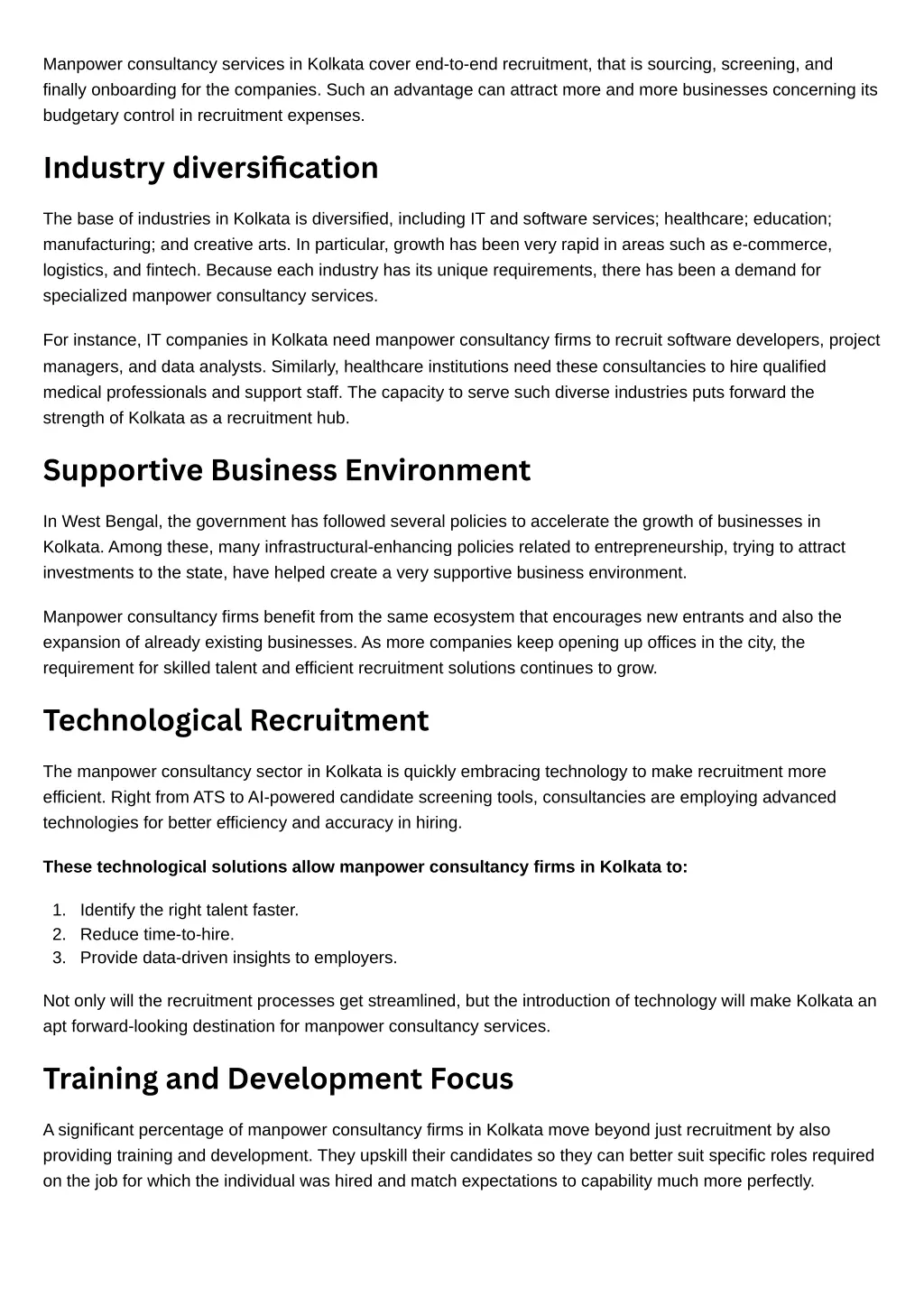 manpower consultancy services in kolkata cover