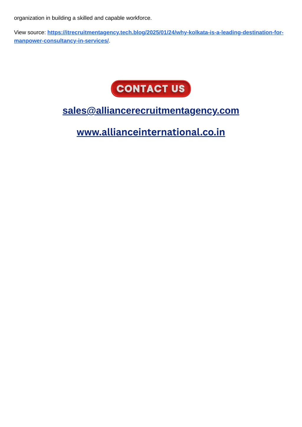 organization in building a skilled and capable