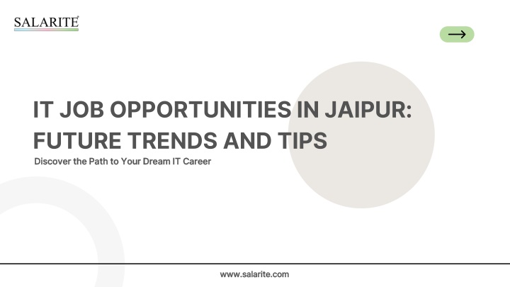 it job opportunities in jaipur future trends