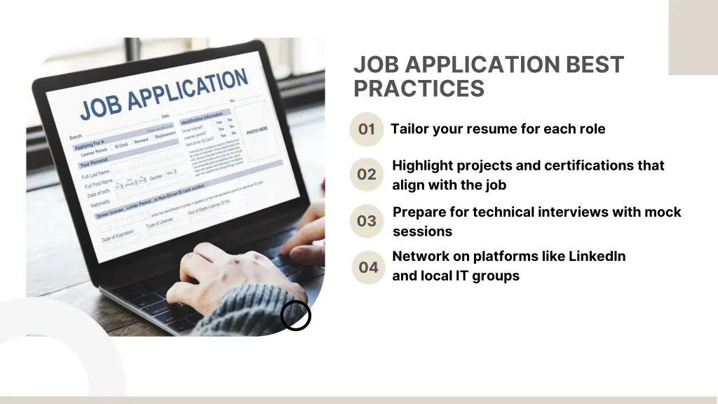 job application best practices