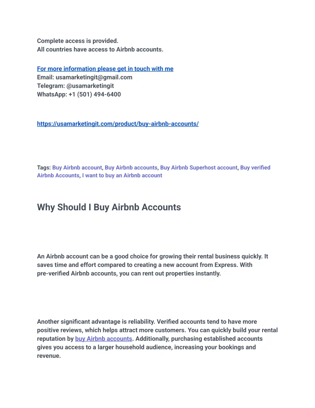 complete access is provided all countries have