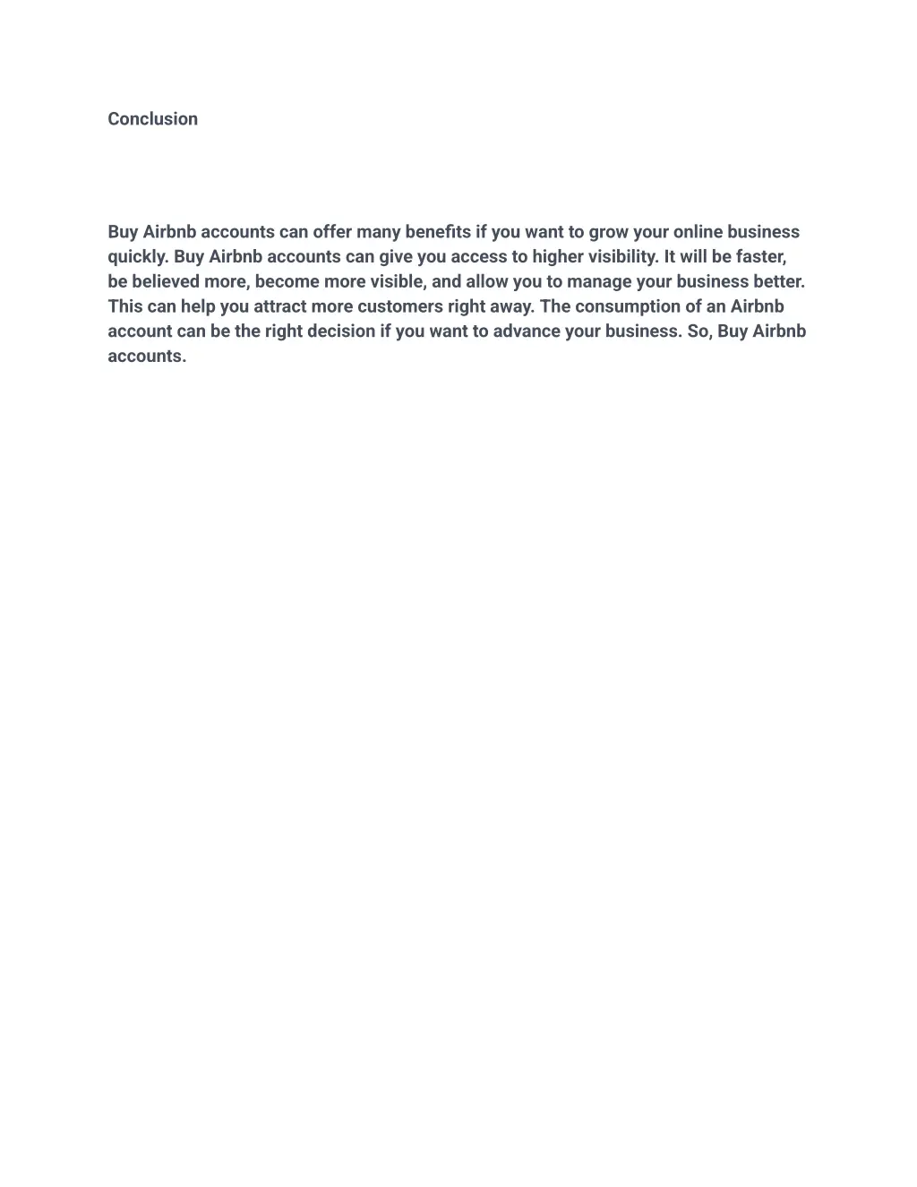 conclusion