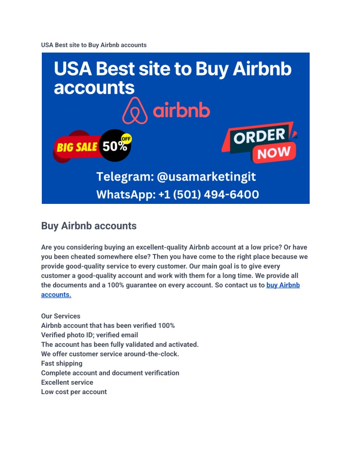 usa best site to buy airbnb accounts
