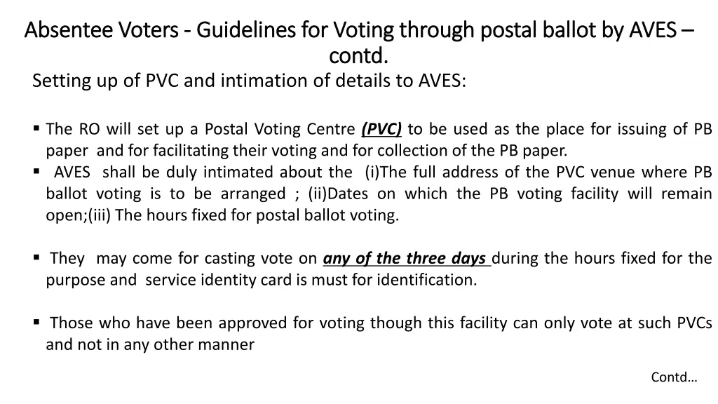 absentee voters absentee voters guidelines 1