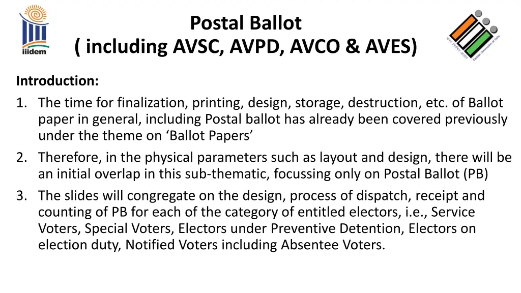 postal ballot