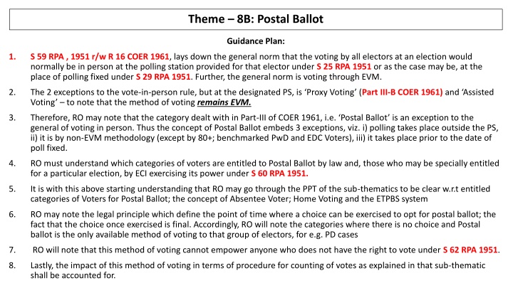 theme 8b postal ballot