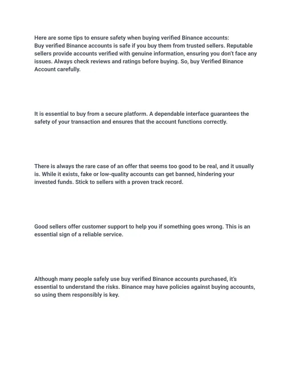 here are some tips to ensure safety when buying