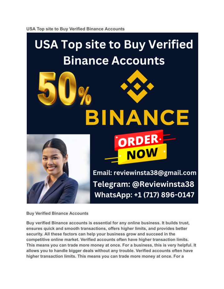 usa top site to buy verified binance accounts