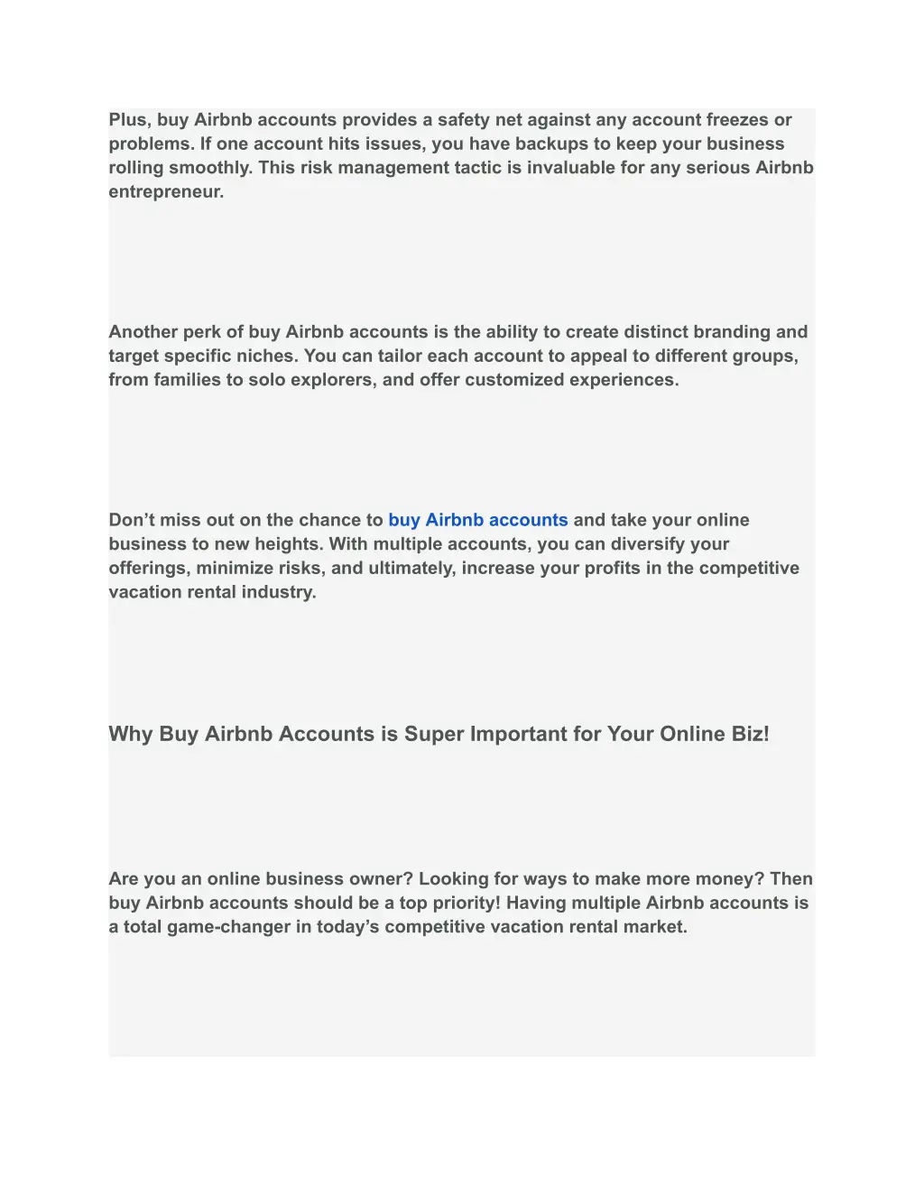 plus buy airbnb accounts provides a safety