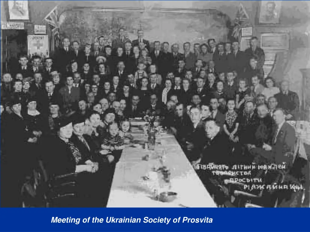 meeting of the ukrainian society of prosvita