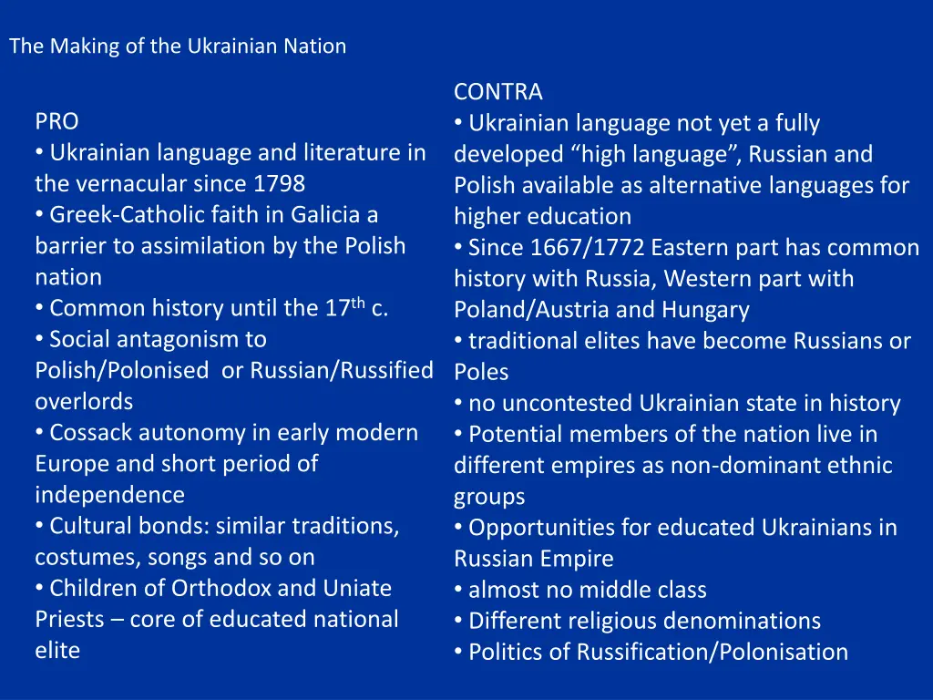 the making of the ukrainian nation