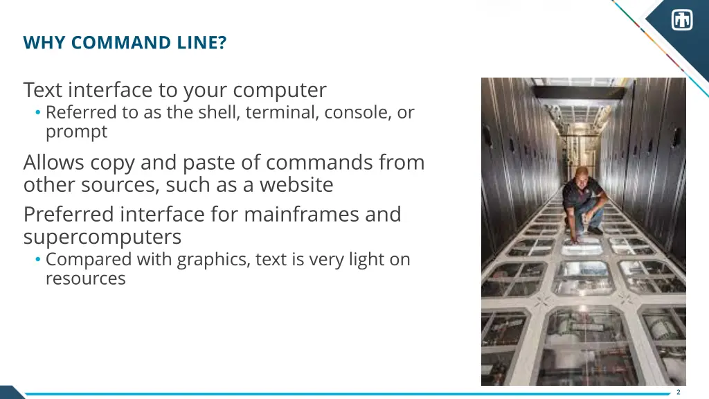 why command line