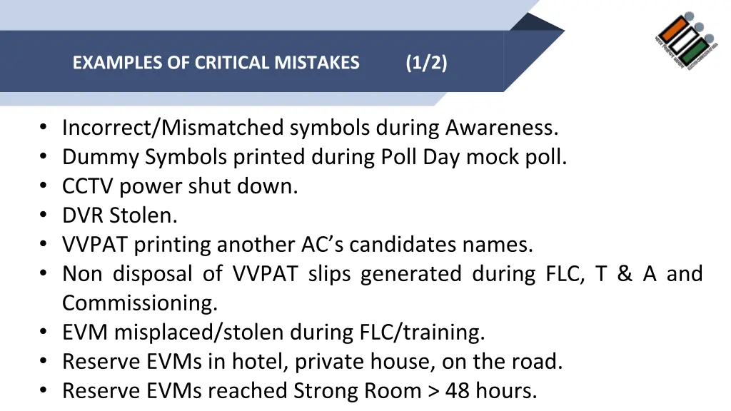 examples of critical mistakes 1 2