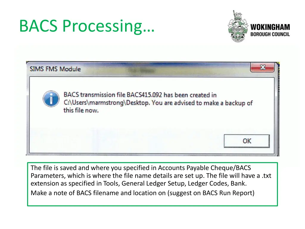 bacs processing 4