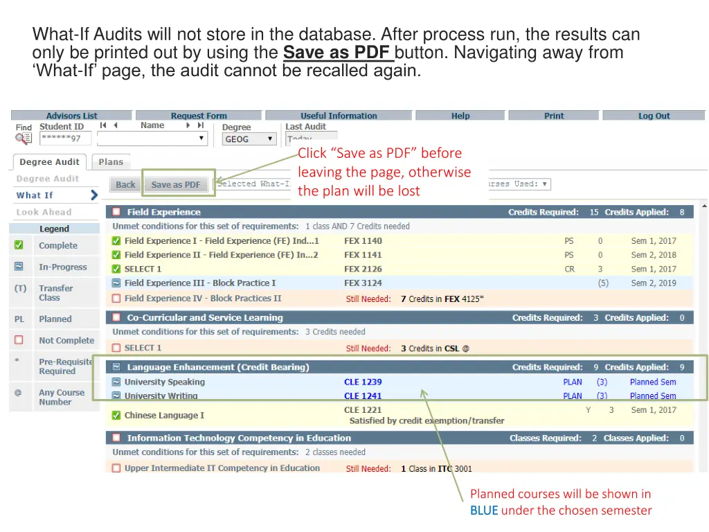 what if audits will not store in the database