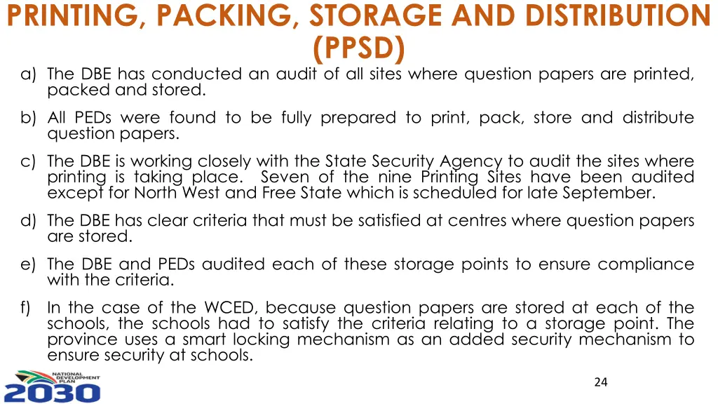 printing packing storage and distribution ppsd