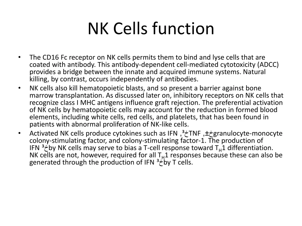nk cells function