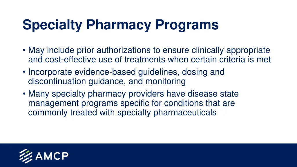 specialty pharmacy programs