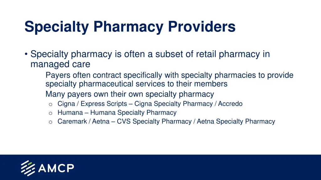specialty pharmacy providers