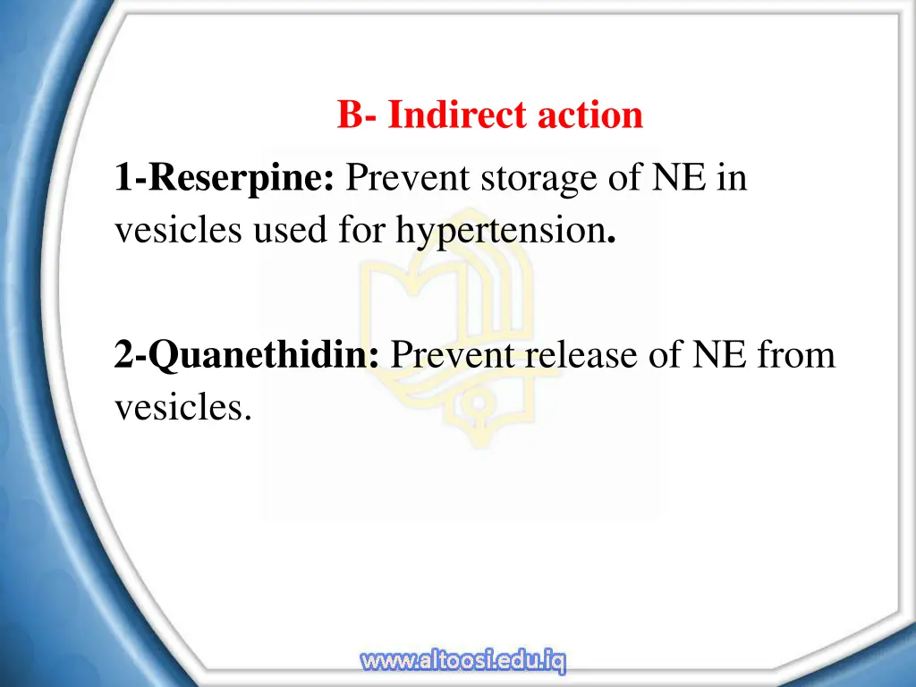 b indirect action