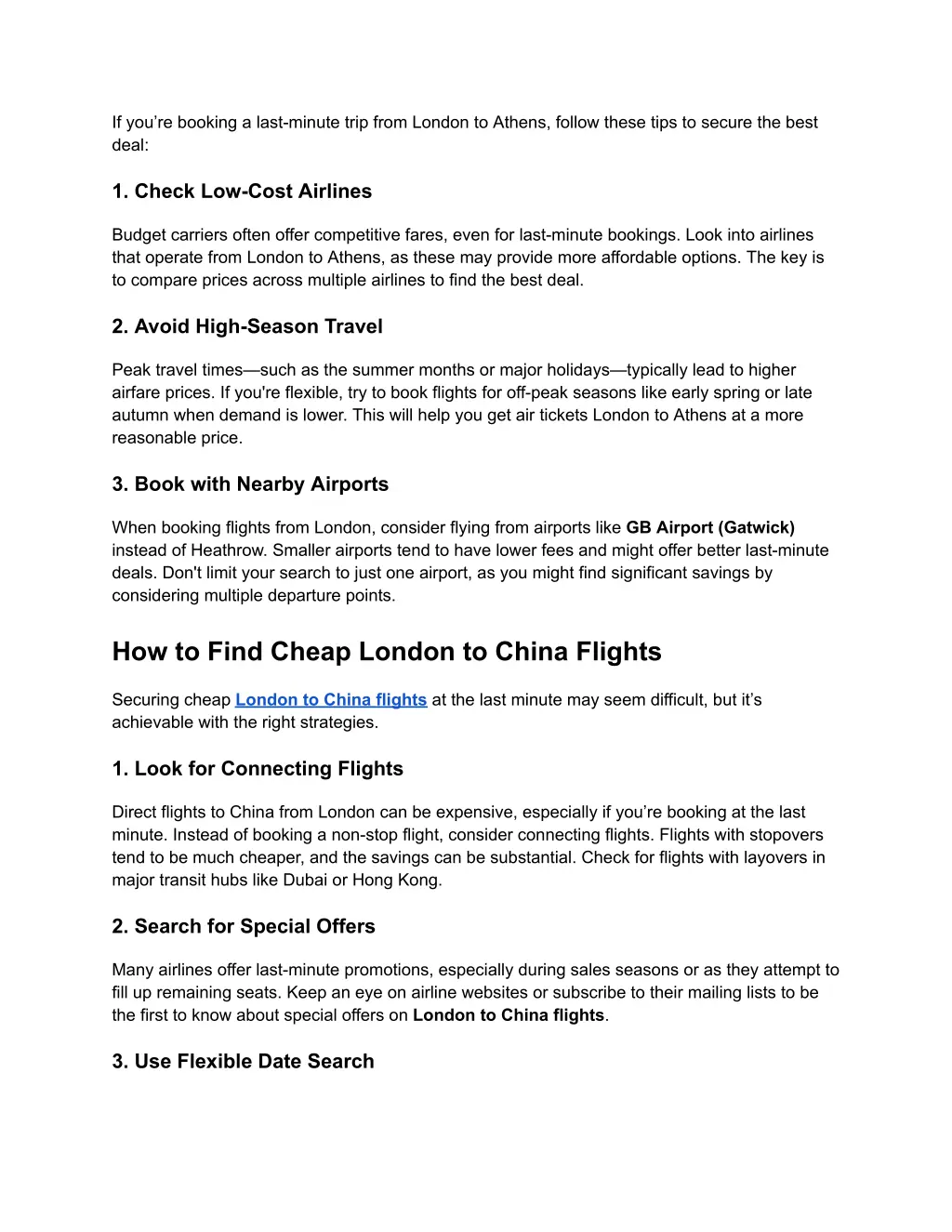 if you re booking a last minute trip from london