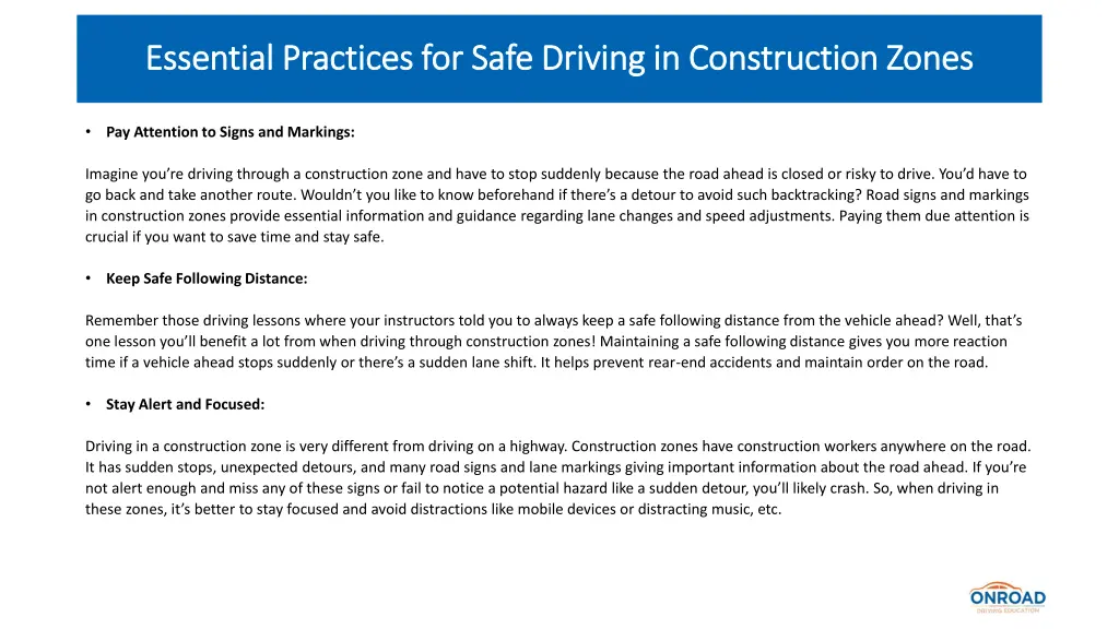 essential practices for safe driving 2