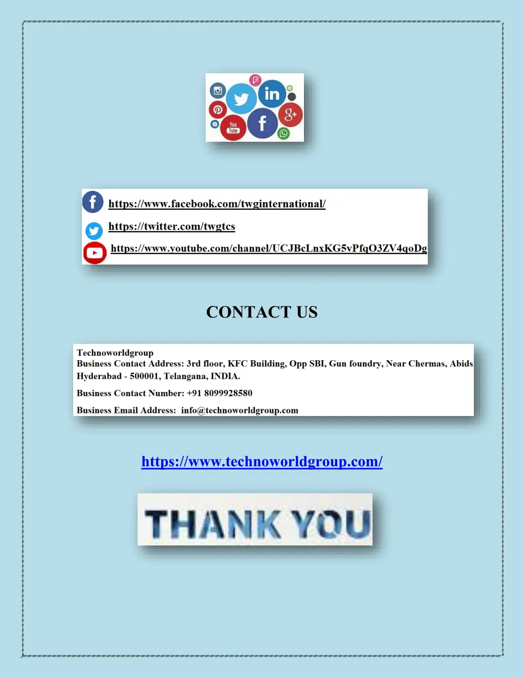 contact us
