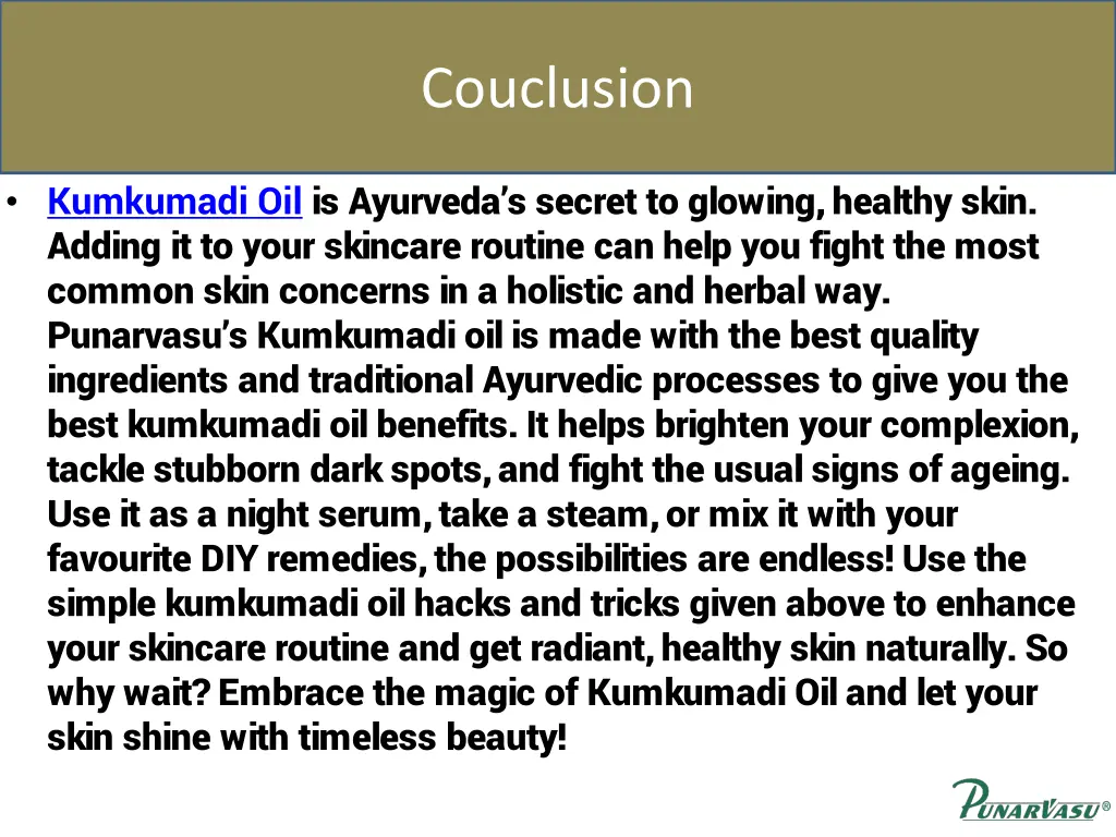 couclusion
