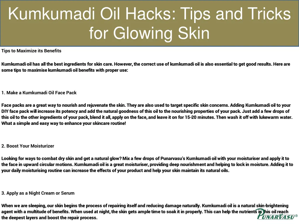 kumkumadi oil hacks tips and tricks for glowing 1
