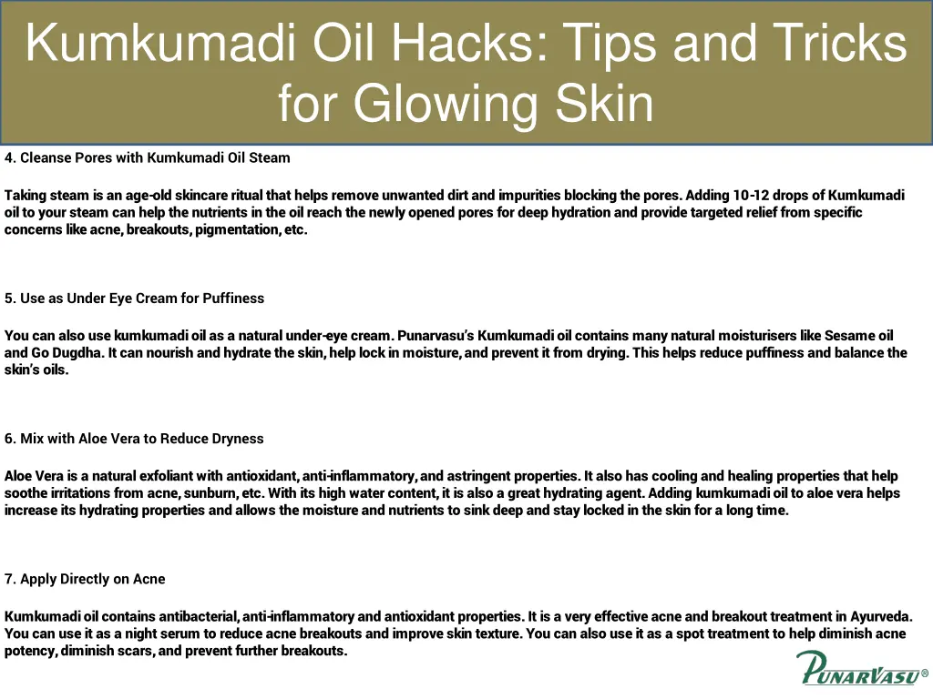 kumkumadi oil hacks tips and tricks for glowing 2