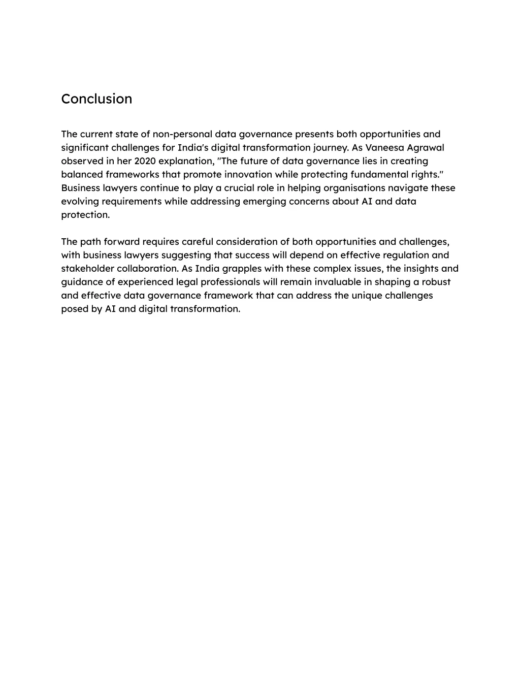conclusion