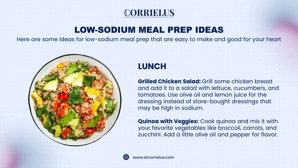 low sodium meal prep ideas here are some ideas 1