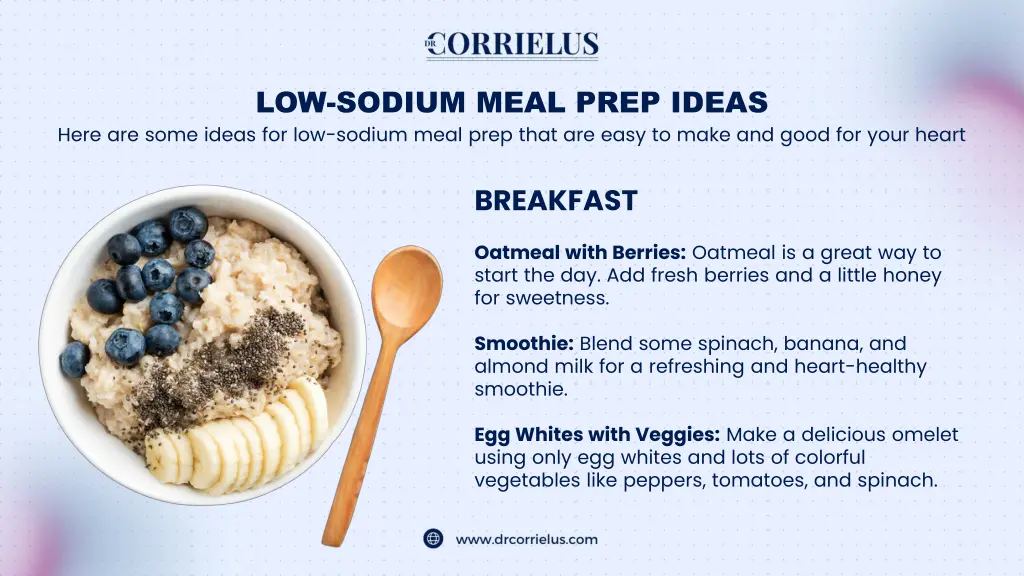 low sodium meal prep ideas here are some ideas