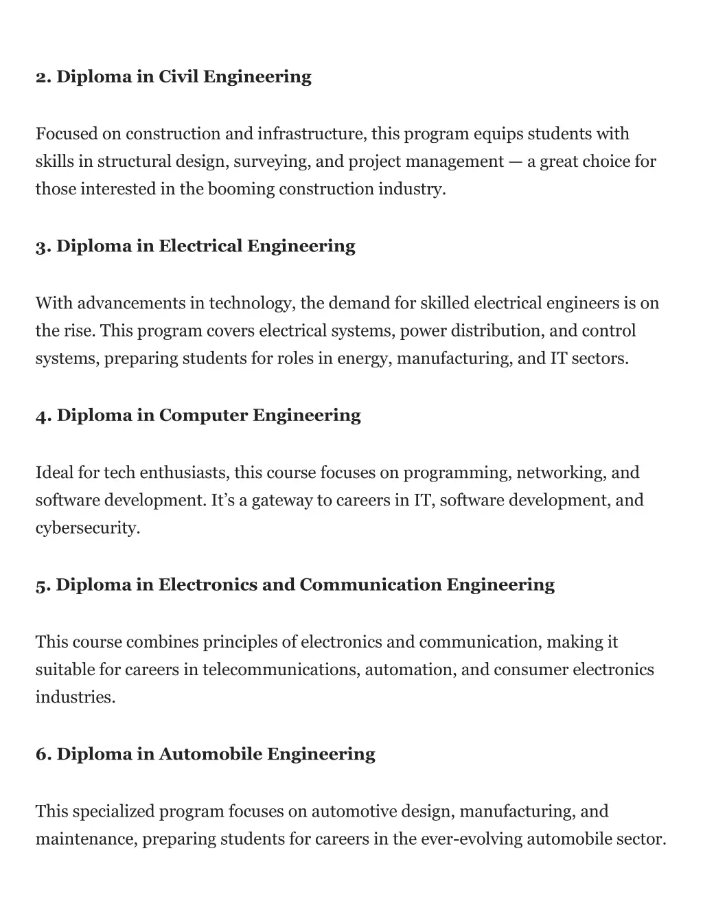 2 diploma in civil engineering