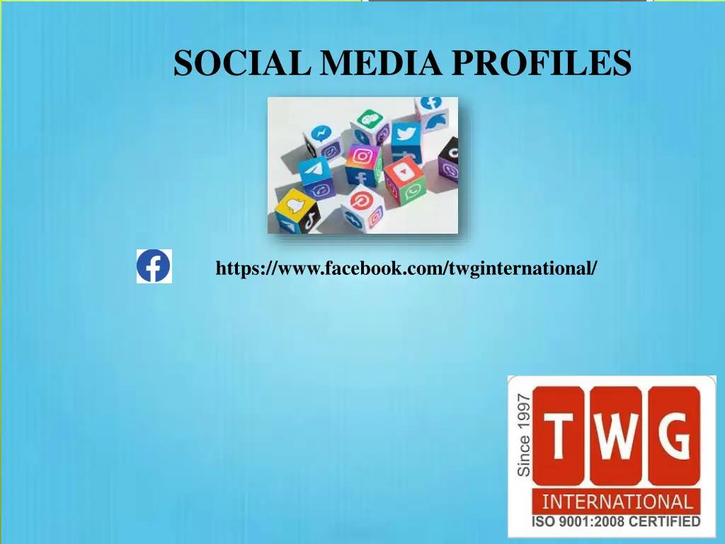 social media profiles