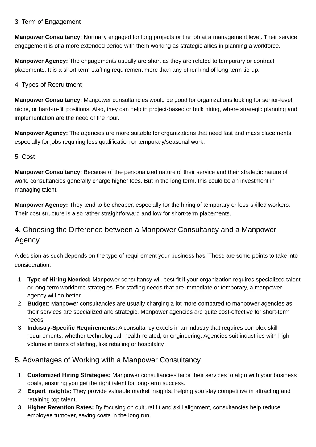 3 term of engagement