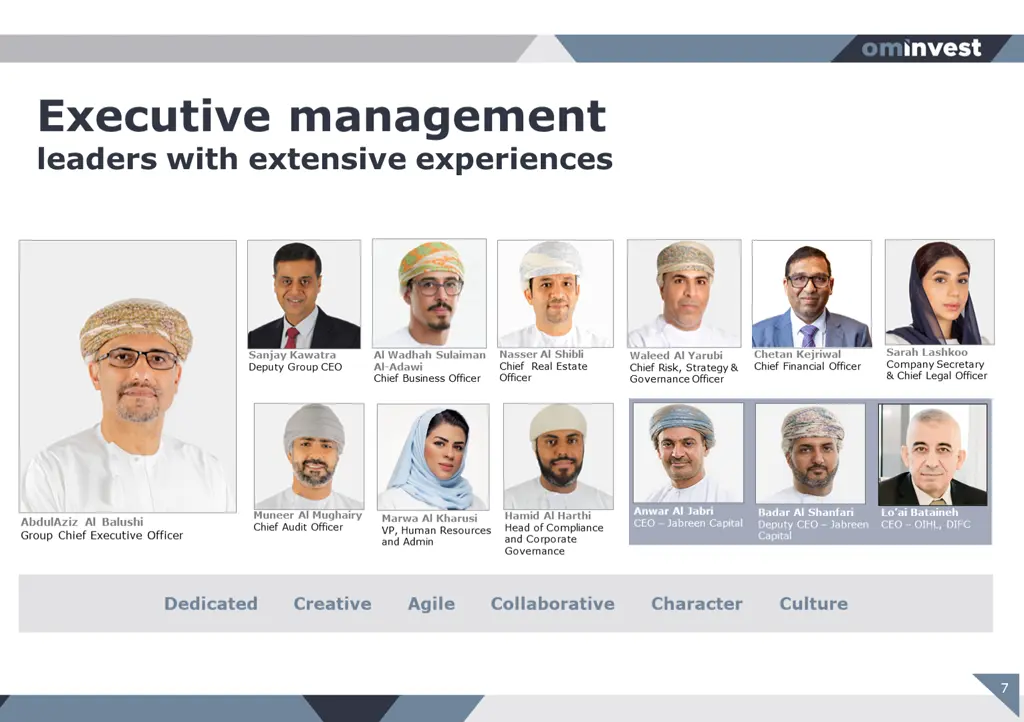 executive management leaders with extensive