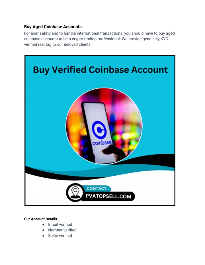 buy aged coinbase accounts for user safety