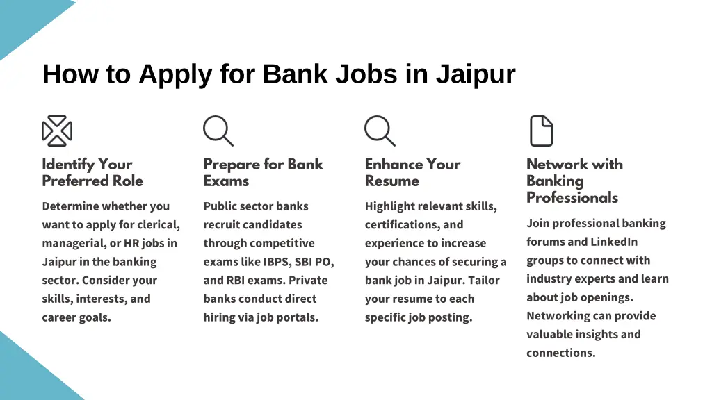 how to apply for bank jobs in jaipur