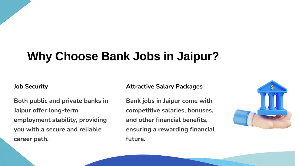 why choose bank jobs in jaipur