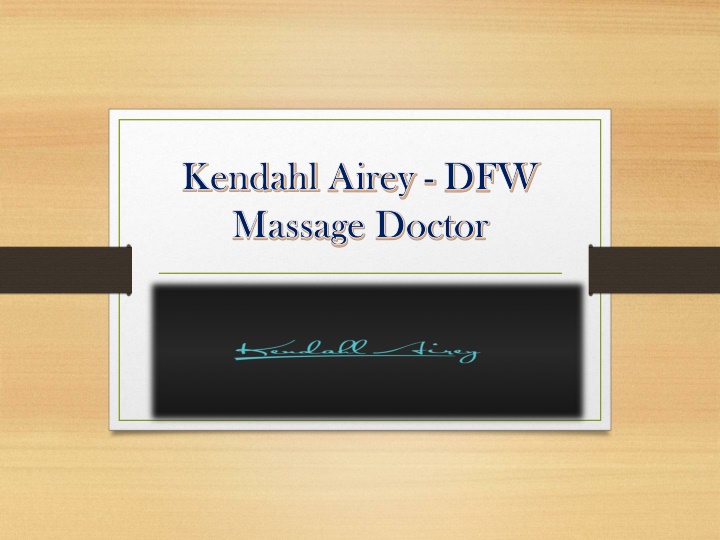 kendahl kendahl airey massage doctor massage