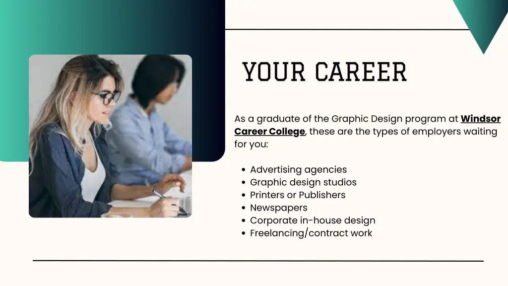 as a graduate of the graphic design program