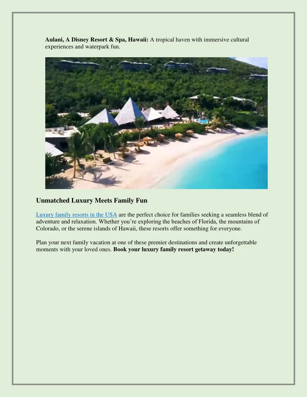 aulani a disney resort spa hawaii a tropical