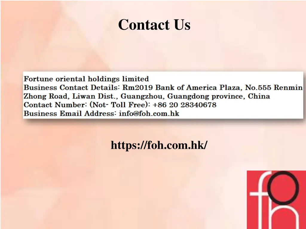 contact us