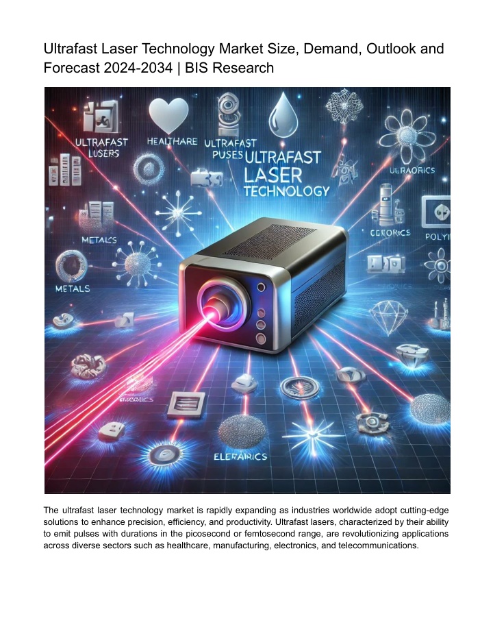 ultrafast laser technology market size demand