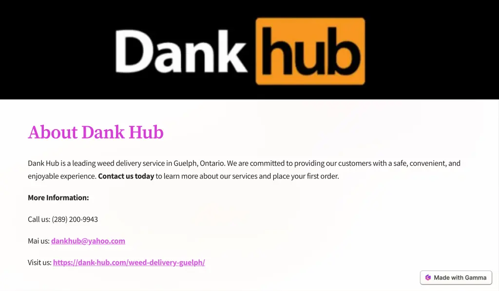 about dank hub