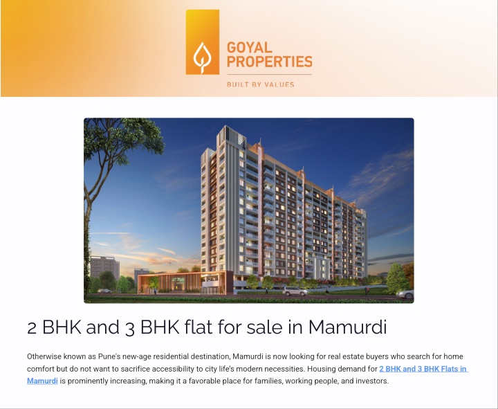 2 bhk and 3 bhk flat for sale in mamurdi