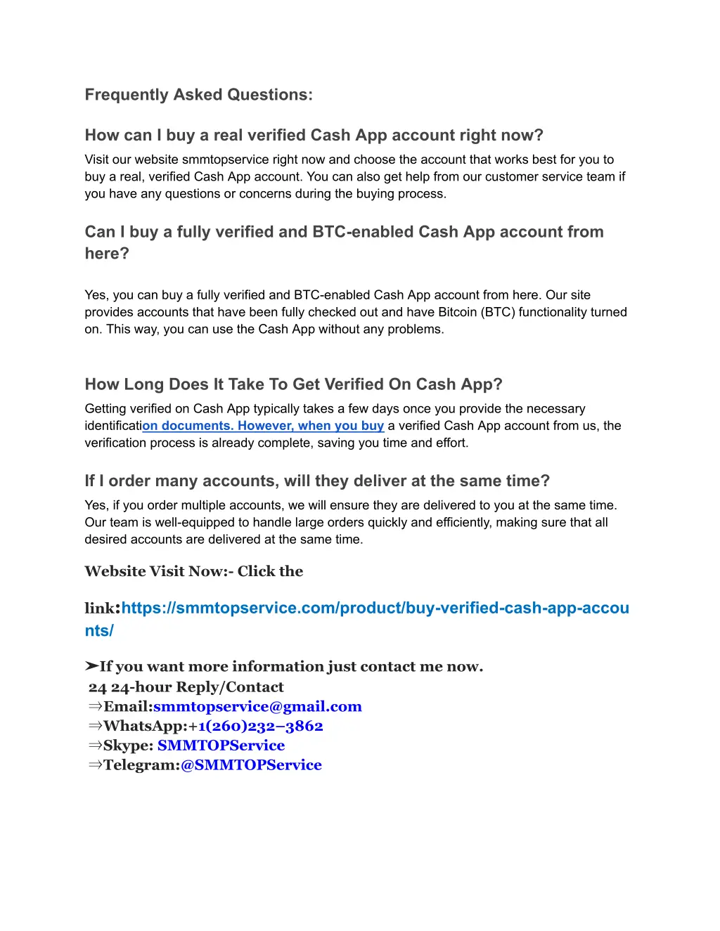 frequently asked questions
